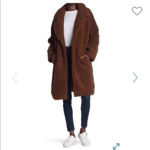 Lucky Brand Faux Shearling Mid Jacket